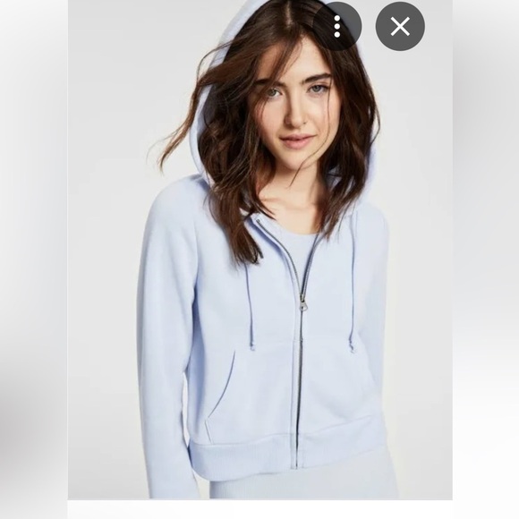 Hippie Rose zip front hoodie, Junior size XS - Picture 2 of 6